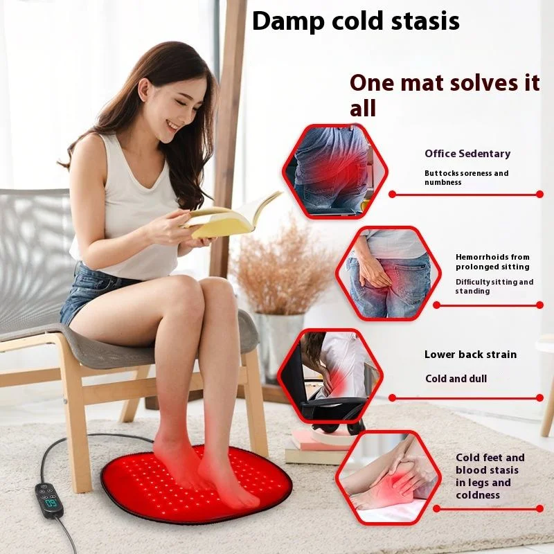 

Multifunctional red hot compress pad waist and hip protection infrared lamp cushion