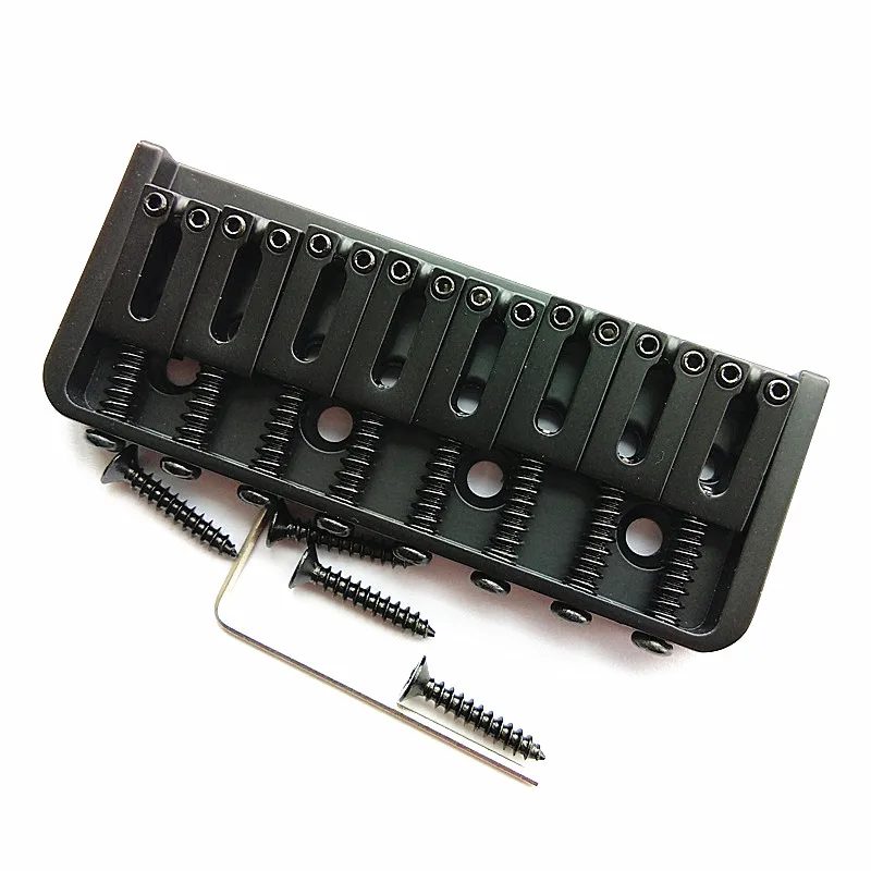 Electric Guitar Bridge,Through Body Fixed, 8 Strings, BJ2001-8, Black Guitar Bridge, BJH-603