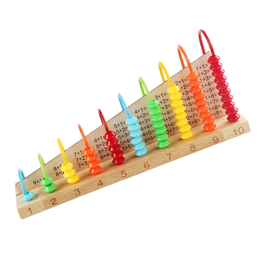 العداد إضافة والطرح حساب الرف لعبة أطفال الحساب الملونة الرياضيات تعلم العد التدريس المعونة طفل صغير
