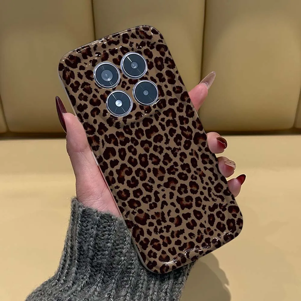 

Leopard Print Pattern For Xiaomi Redmi Note 15 14 13 12 11 10 8 Pro Plus Feilin Phone Case Wave Oil Phone Case Cover