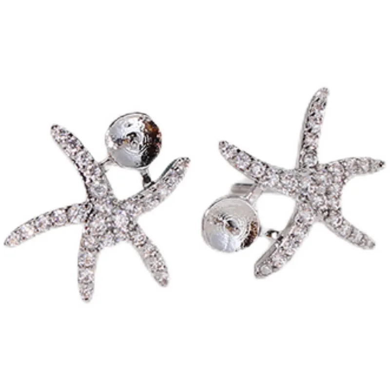 

4 шт. позолоченные медные основы для серег-гвоздиков E193 с серебряной иглой S925 для изготовления украшений, фурнитура для DIY-бижутерии