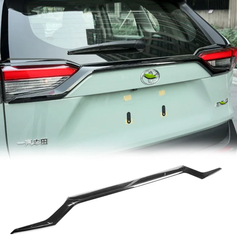 Rear Gate Upper Molding Trim Compatible With Toyota RAV4 2020-2023 ABS Rear Trunk Lid Decor Strip Exterior Accessories
