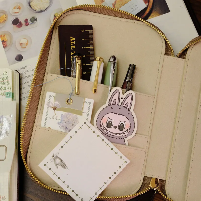 2026 A6 A7 B6 Week Genuine Leather Planner Zip Notebook Diary  Monthly Weekly Daily Planner Organizer