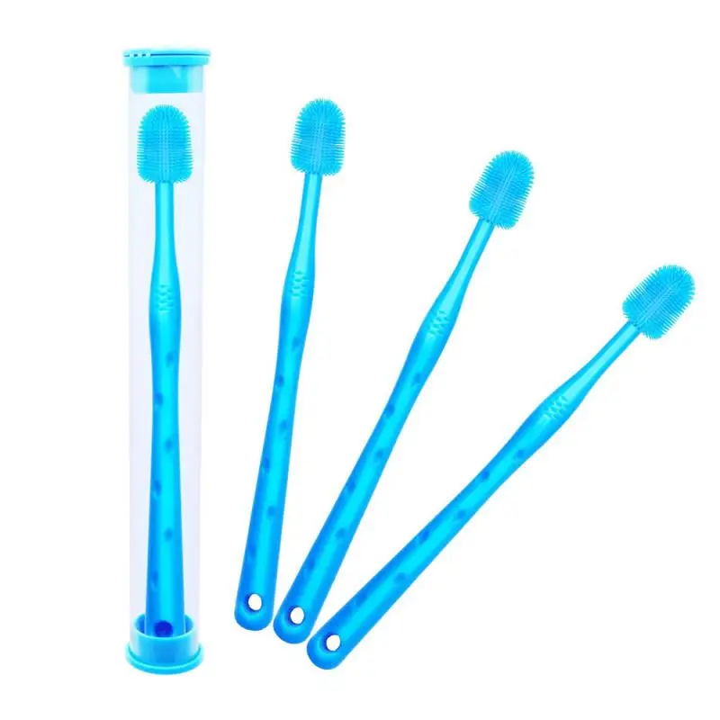 Seguro e Durável Escova De Dentes De Silicone para Gato, Escova De Acne, Cerdas Macias, Fácil de Usar, Suave, Não Estimulante, Cão