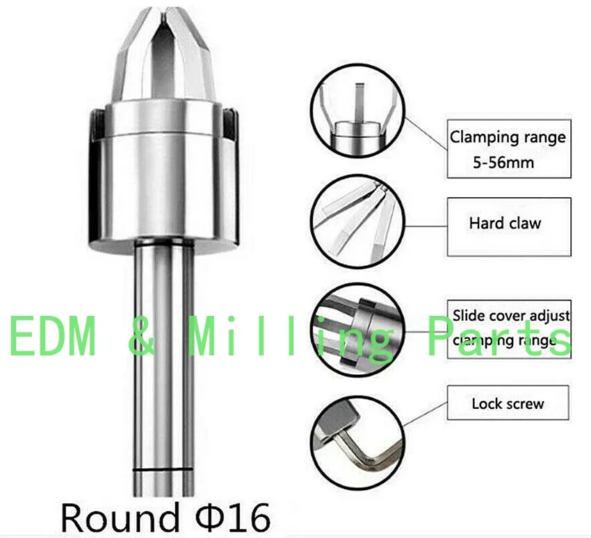 

CNC Lathe Bar Puller Automatic Lathe Φ16mm Round Handle Feed Claw Clamp Tool For Lathe Mill Part