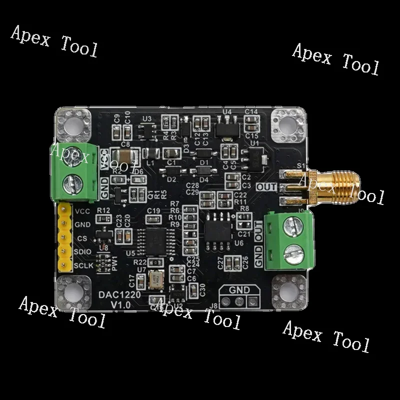 

DAC1220 Module 20 Bit High-precision DAC Digital to Analog Converter Module Adjustable+-10V Output SPI Communication