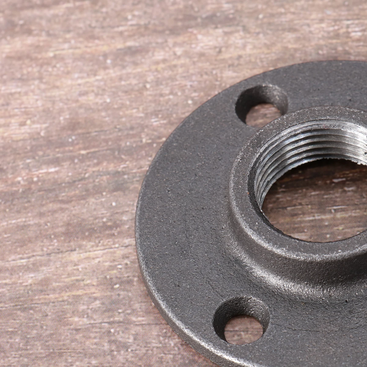 

10pcs 20Mm Malleable Threaded Floor Flange Iron Fittings For Industrial Furniture Wall Mounted Flange 1/2 Inch 3 Holes Kitchen