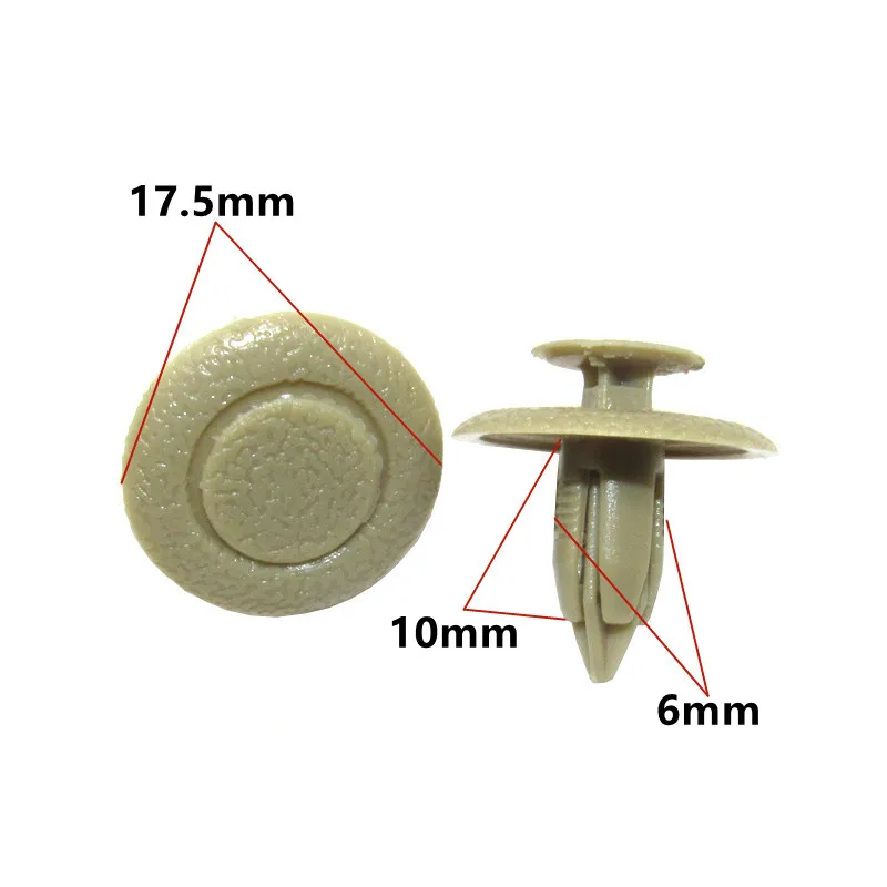 50Pcs For Mazda M3 M6 M2 CX-5 CX-4 CX-7 CX MX RX 6 2 3 5 Atenza Axela 6mm Hole Car Trunk Cover Lining Trim Panel Fastener Clip