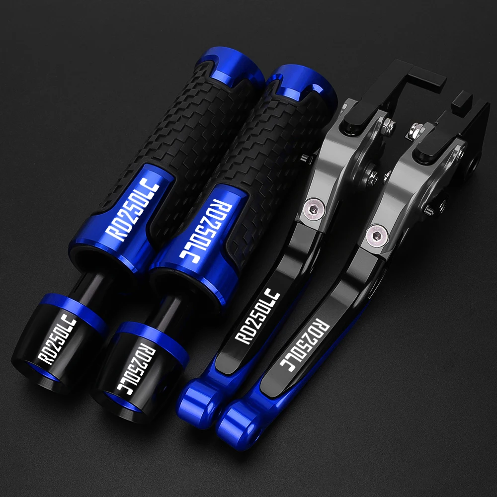 Motorcycle Aluminum Adjustable Brake Clutch Levers Handlebar Hand Gripss FOR YAMAHA RD250LC RD-250LC 1980-1982 RD250-LC 1981 2