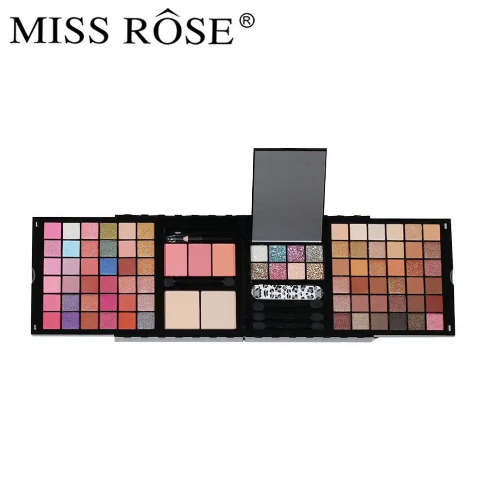 Portable Handheld Makeup Palette Set  Eyeshadow Multifunctional All-in-One Blush Contour Full Face Daily Stage Cosmetics Kit