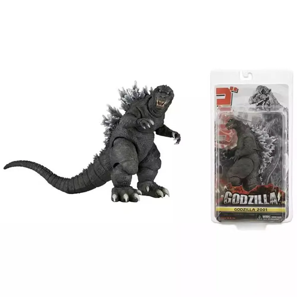 Figura de Godzilla de 7 Pulgadas, Versión de Película Original de 2001, Marca Neca, Súper Articulada, en Caja