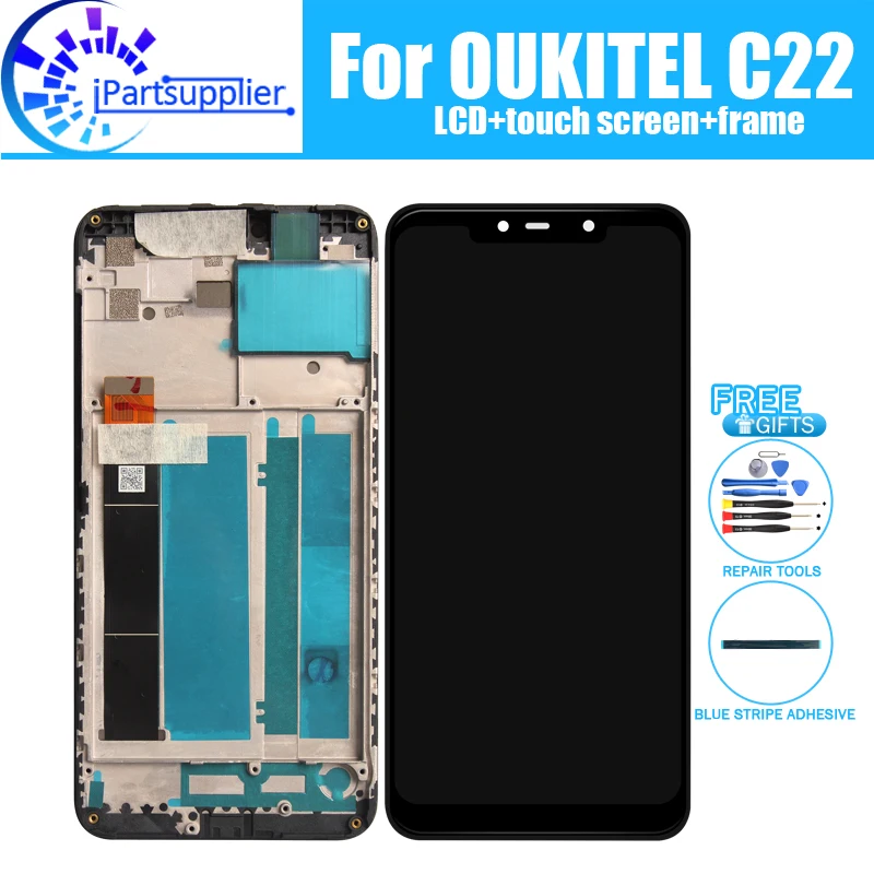 

5.86 inch OUKITEL C22 LCD Display+Touch Screen 100% Original Tested LCD Digitizer Glass Panel Replacement For OUKITEL C22.