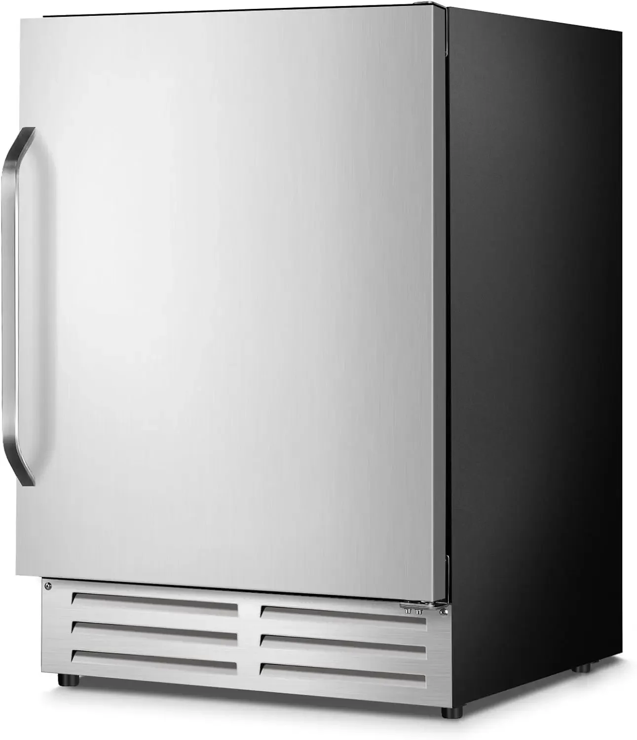 Refrigerator Outdoor, Under Counter Beverage Cooler for Patio, Built-in Drink Fridge 210 Cans, with Stainless S