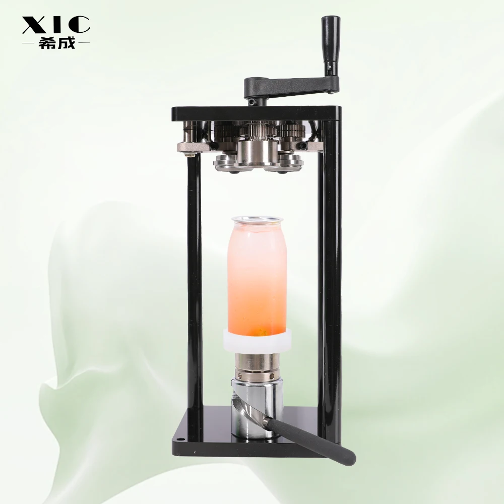 Milk Tea Shop Soda Beer Manual Can Bottles Sealing Machine High Quality Bubble Tea Juice Stainless Steel Can Seamer