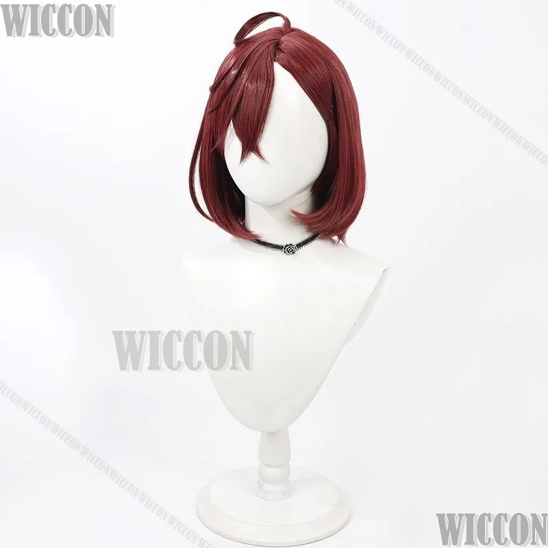 Ayase Momo Anime DAN DA DAN Cosplay Prop Brown Wig Blue Long Earrings Clip Women Girl Set Holloween Party Show Play Accessory