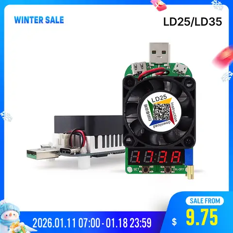 LD25 LD35 USB Electronic Load Resistor RD