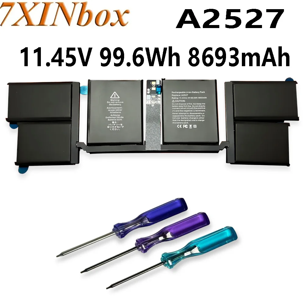 7XINbox A2527 11.45V 99.6Wh 8693mAh Laptop Battery for Apple MacBook Pro 16 (Late 2021) A2485 EMC 3651