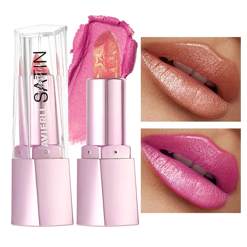 بلسم شفاه لامع يدوم طويلاً مقاوم للماء، لمسة نهائية لؤلؤية لامعة، بلسم شفاه مرطب ناعم، مثالي للاستخدام طوال اليوم #2