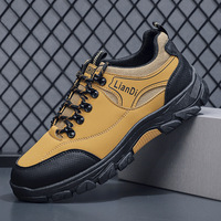 Outdoor Men Sports Hiking Shoes High Quality Anti Slip Men Sneakers Comfort Breathable Light Running Shoes Leather Platform Shoe
