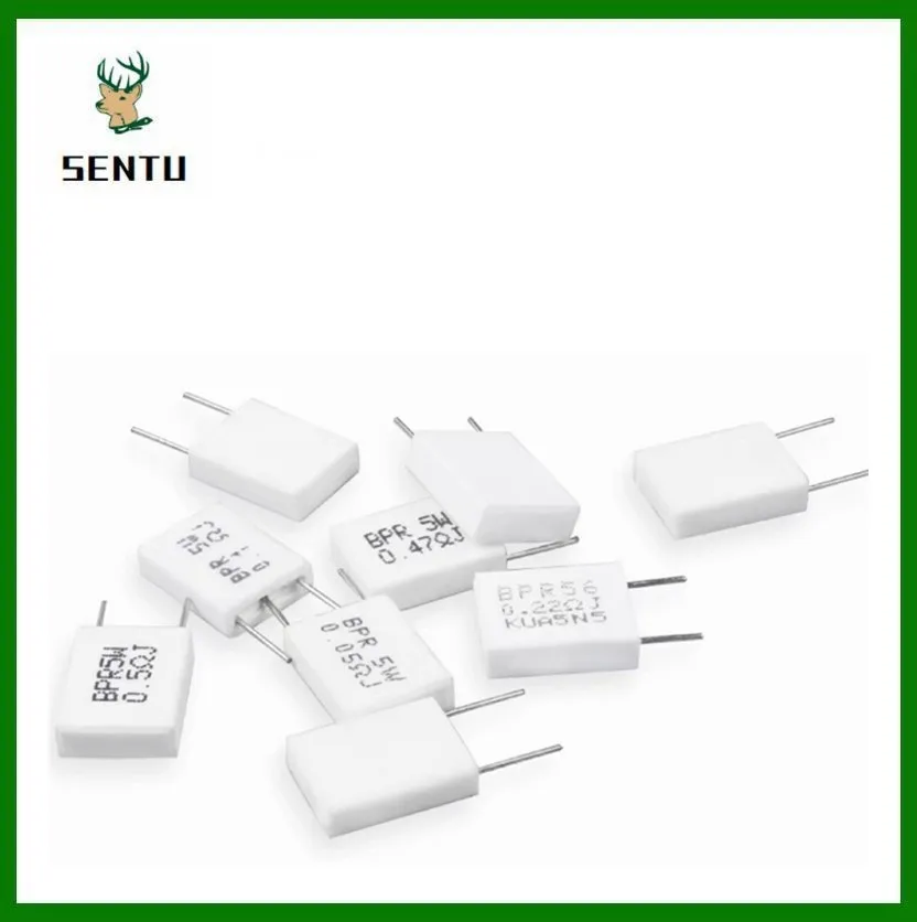 

10pcs BPR56 5W 0.001 0.1 0.15 0.22 0.25 0.33 0.5 ohm Non-inductive Ceramic Cement Resistor 0.1R 0.15R 0.22R 0.25R 0.33R 0.5R