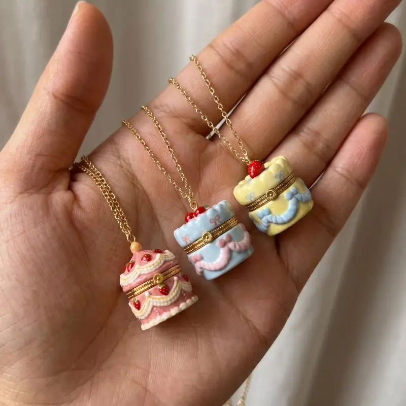 Vintage-Stil Ovale Kuchen-Medaillon-Halskette mit Öffnungs- und Schließfach für Damen, Retro-Outfit Passender Schmuck – Detail 3