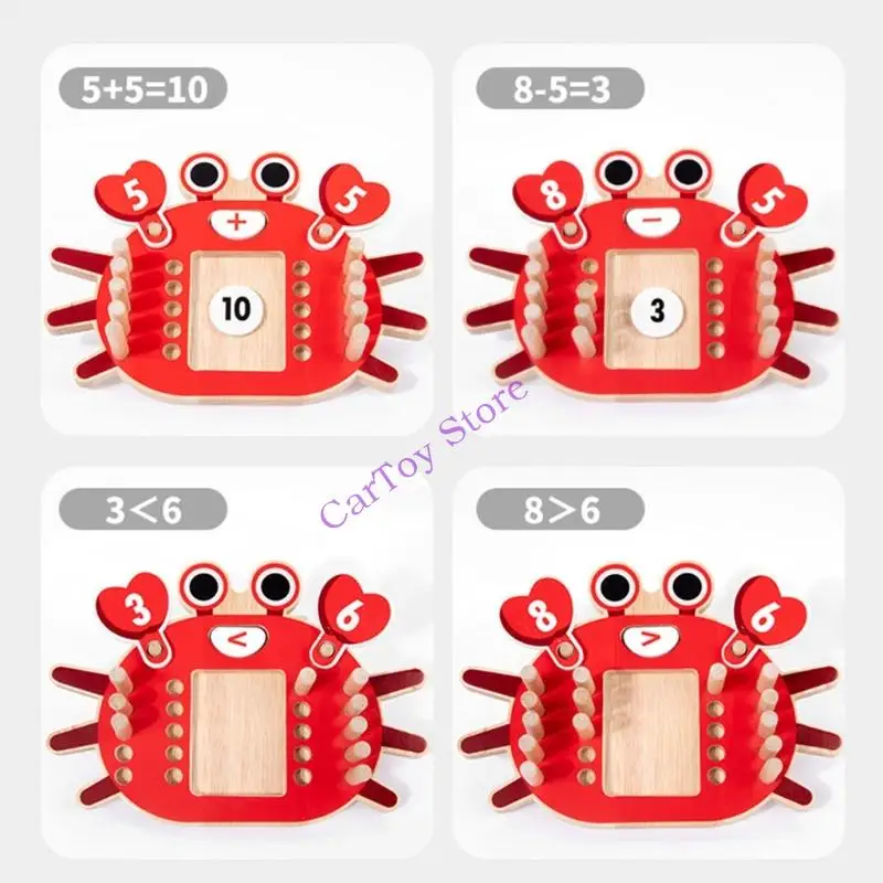 Đồ chơi giáo dục toán học Bảng câu đố số bằng gỗ Trò chơi phép trừ cộng