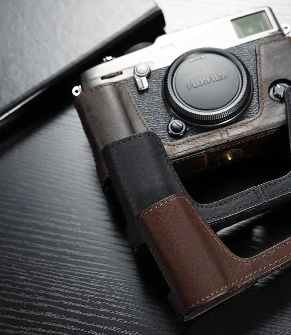 Vintage Echtes Leder Kamera Tasche Tasche Schutzhülle Abdeckung Basis Gürtel Für Fuji Fujifilm X-PRO3 XPRO3 XPRO2 X-PRO2