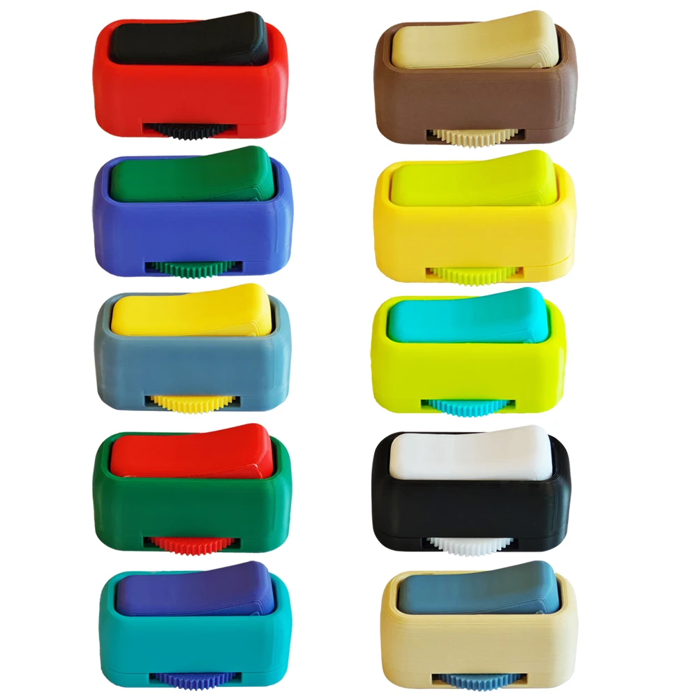 Interrupteurs imprimés en 3D, jouet Fidget 2 en 1, jouet Pop Click pour le Stress et l'anxiété, relaxant, Portable, simulation du bout des doigts, jouets