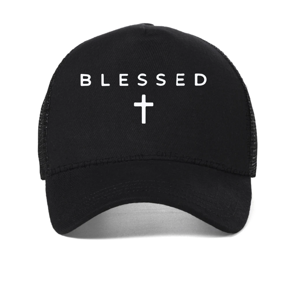 

Blessed Cross cap men women casual baseball caps blessing cross design and geometric patterns in a regular hat mesh trucker hats