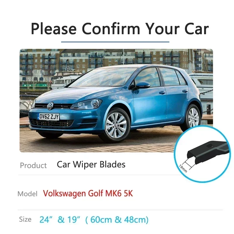 

For Volkswagen VW Golf6 Golf MK6 5K 2009 2010 2011 2012 2013 Windscreen Windshield Car Accessories Window Car Front Wiper Blade