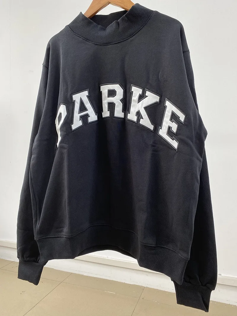 Autumn Winter Women's Pullover Hooded Sweatshirt with Letter Print and Zipper Closure