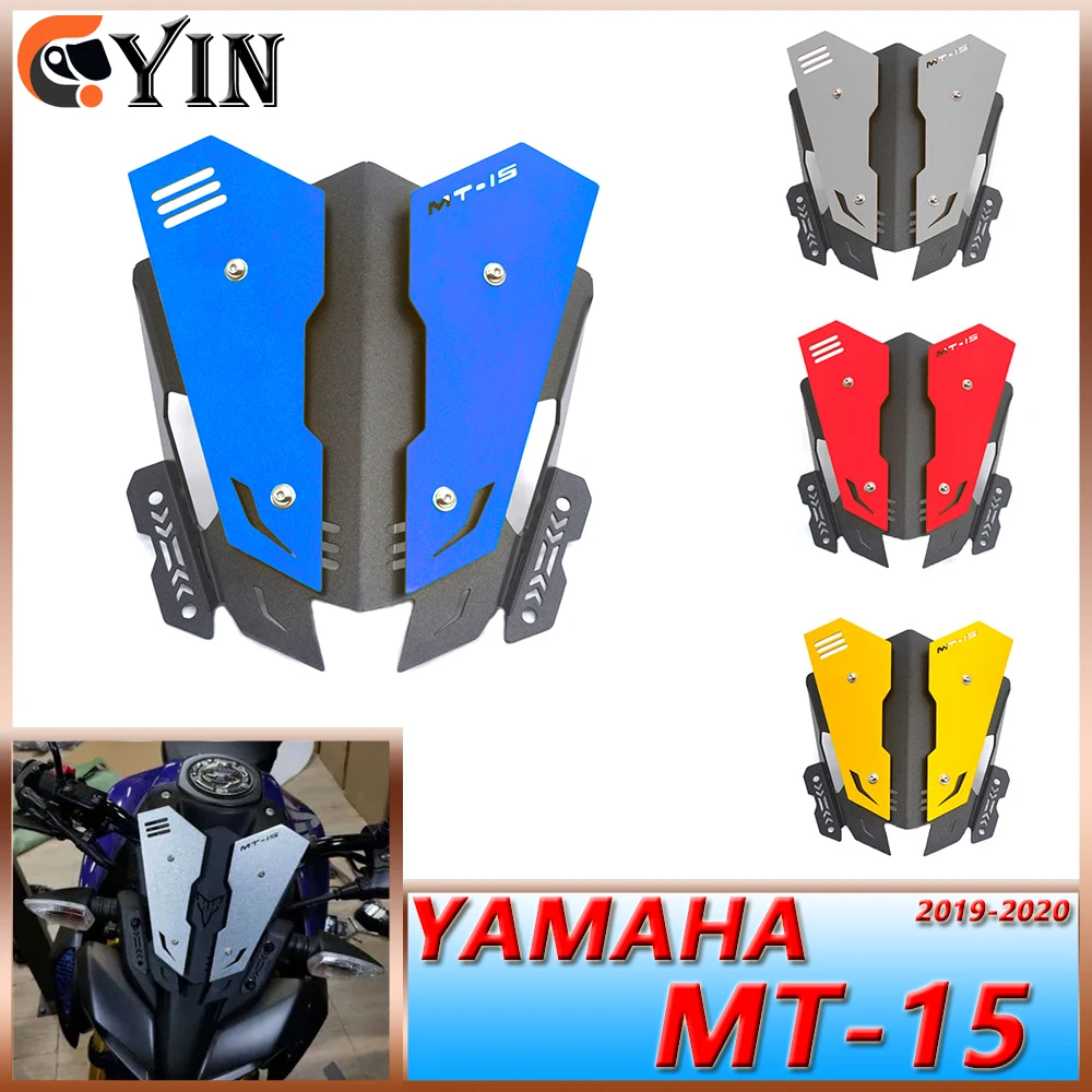 

Аксессуары для мотоциклов, экран из сплава, спортивный дефлектор лобового стекла для YAMAHA MT15 MT-15 2018-2020 MT-15 mt15 18 19 20