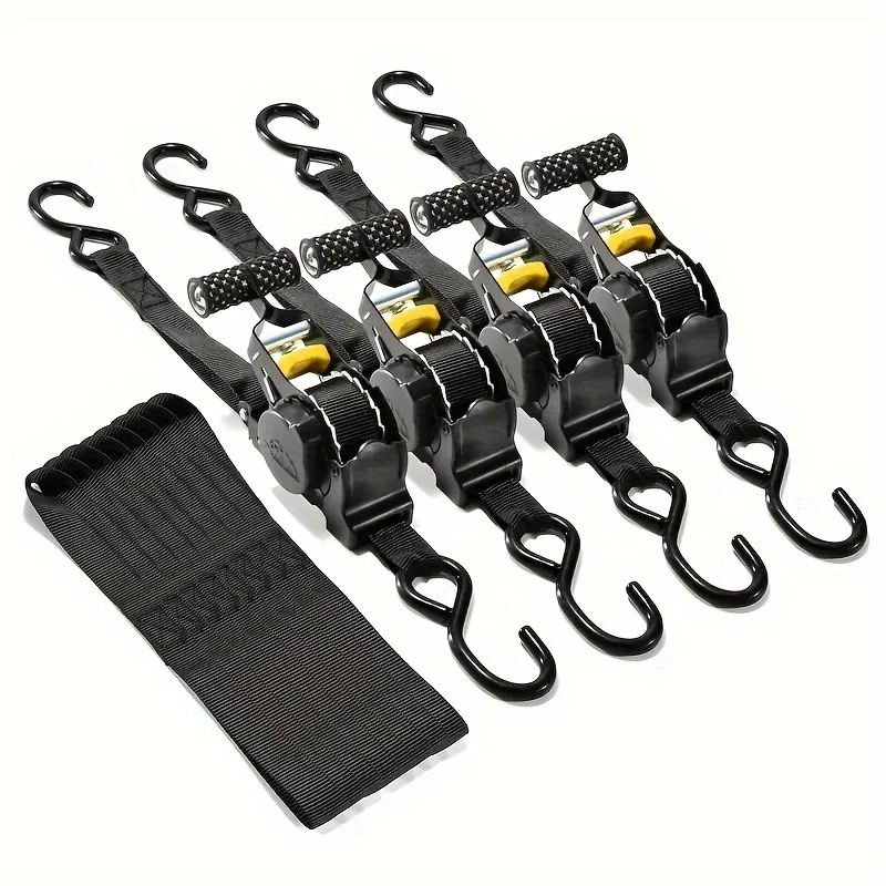 Heavy-duty cargo strap with automatic retraction, no assembly required, free extension and contraction, perfect holiday gift