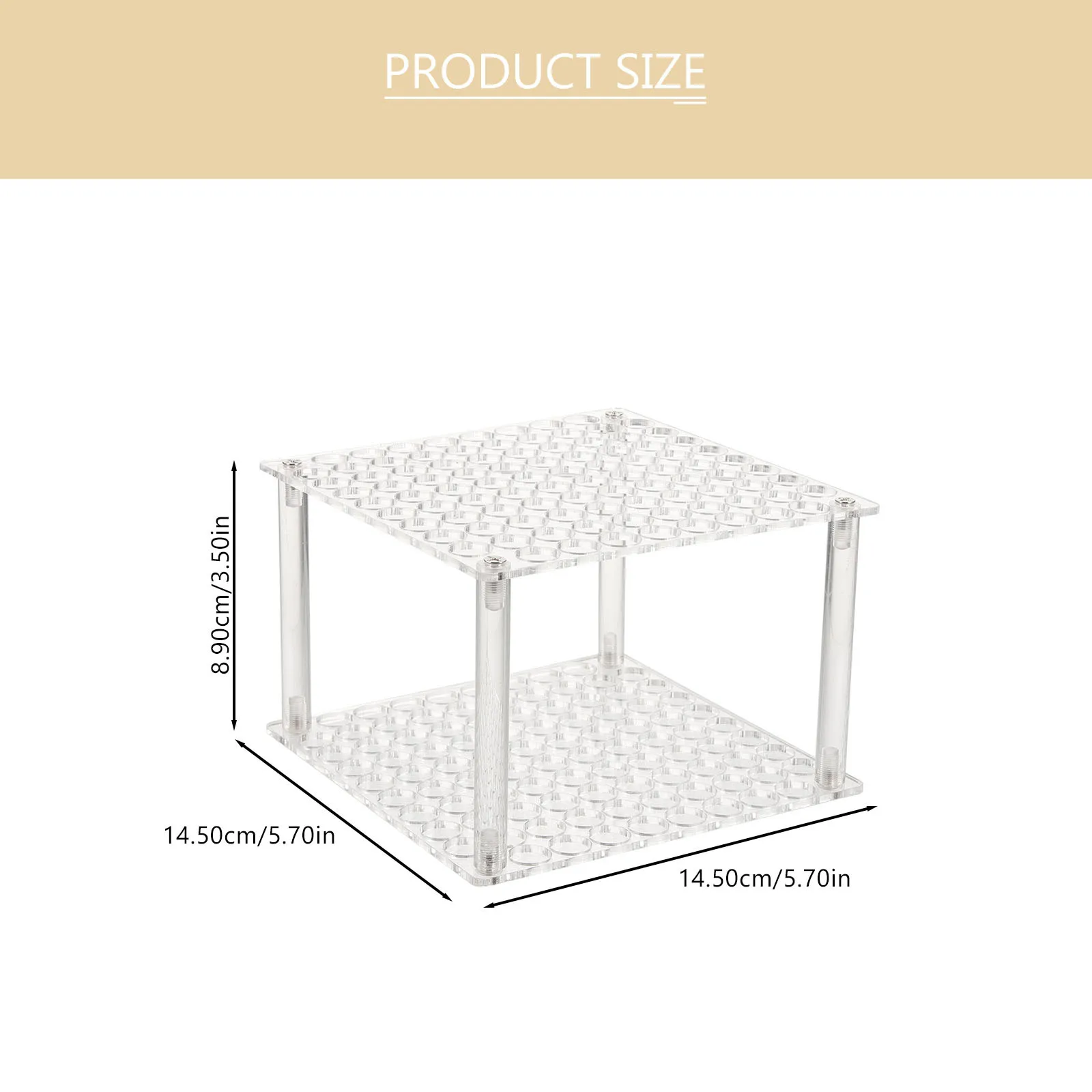 Pen Display Holder Acrylic Rack Organizer Clear Multi Holes Sturdy Long Lasting Makeup Brushes Markers Paintbrushes Desktop