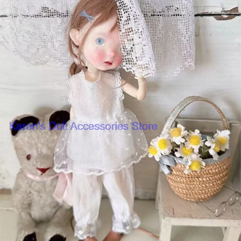 2026 new arrival French lace style 2pcs tops+pants for landoudou/Blythe(Fit for Lulu,ymy24,Ob22,24,26,zone, Jenny)