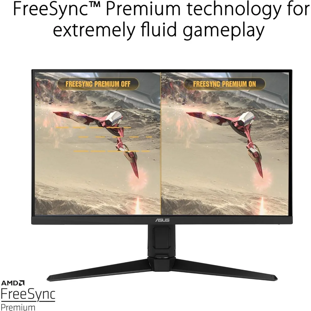 Monitor Gaming HDR TUF, Monitor Gaming HDR 27, 1080P Full HD, 165Hz (mendukung 144Hz), IPS, 1ms, FreeSync Premium