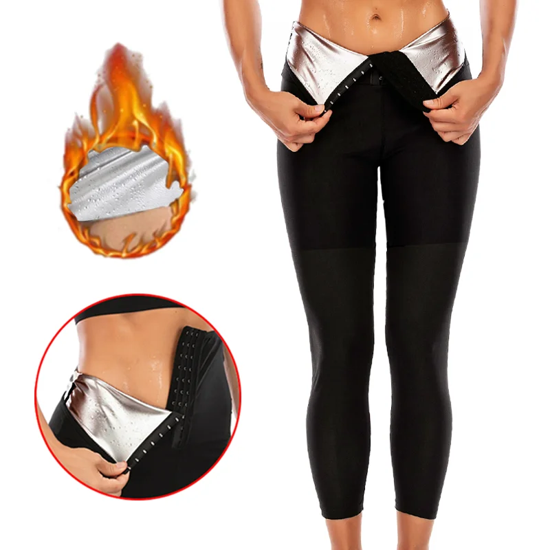 Sauna Shaper Pants Body Shaper Full Hot Sweat Effect rivestimento pantaloni dimagranti Short Shapewear Workout Gym Leggings Fitness Sports