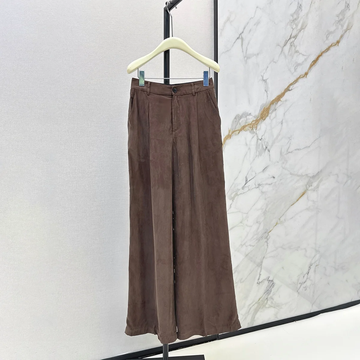 2026 high-quality women's high waisted pleated casual trousers26930100