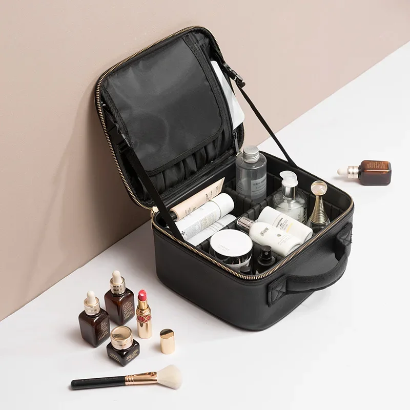 New Cosmetic Bag Professional Make Up Case Large Capacity Storage Handbag Travel  Toiletry Makeup bags