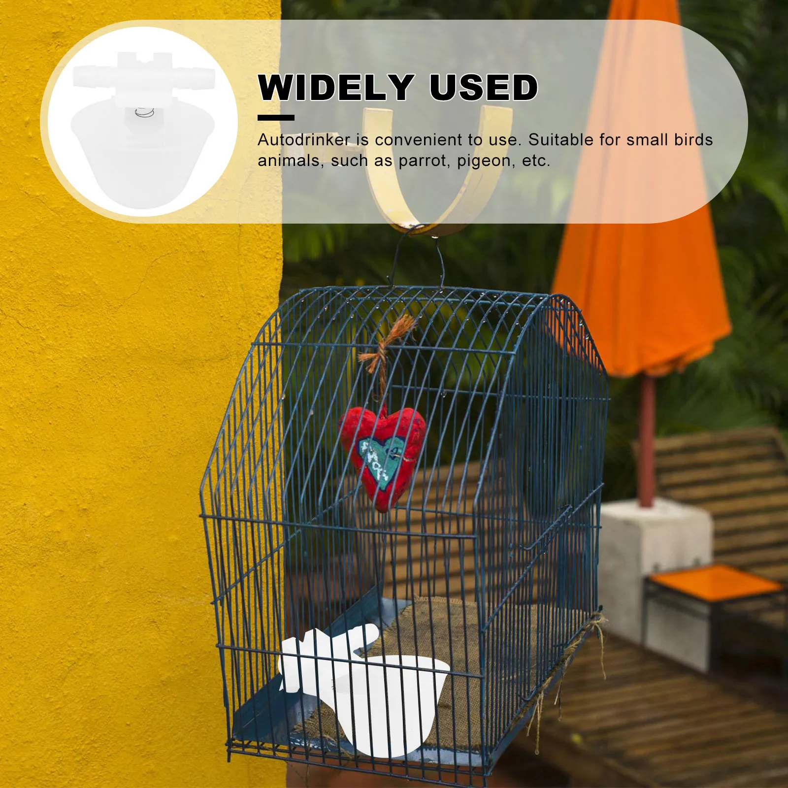 

20Pcs Automatic Birds Autodrinker Water Dish Plastic Bird Feeding Bowl for Parrot Pigeon Pet Shop Home Zoo Birds Dish