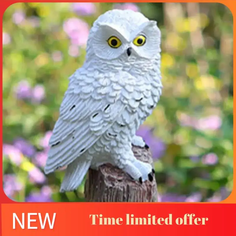 

ABRN-Cute Resin Lamp Solar Powered Led Night Lights For Outdoor Garden Waterproof Decoration Lamps With Stake