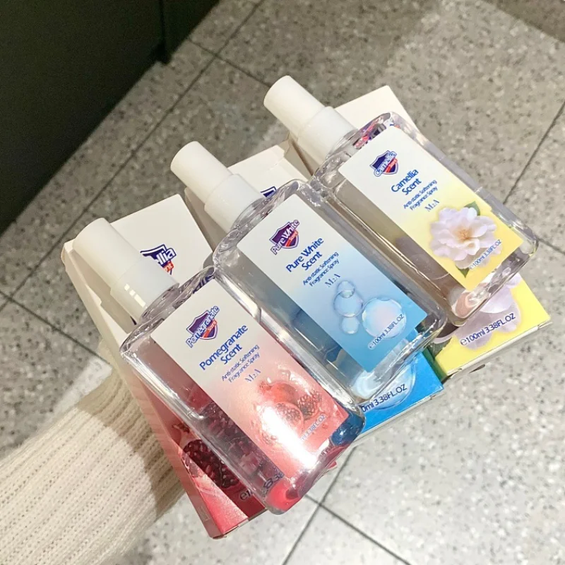 

Ароматический спрей с камелией и гранатом - дезодорант без спирта, антистатический освежитель для ткани, долговечный спрей для свежего тела