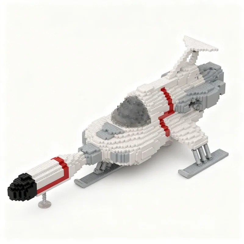 2927pcs MOC Space UFO SHADO Interceptor Model Building Blocks Toy Architecture Christmas Gifts Kids Education Brick Idea DIY