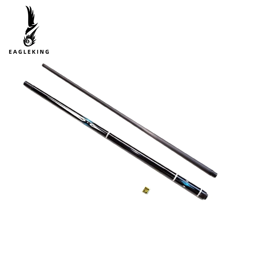 EAGLEKING Brand New Style Carbon Fiber Pool Cue 1/2 Split Cue 8-layer Pigskin Tech Wood Pool 12.4mm Tip Size Billiard Cue