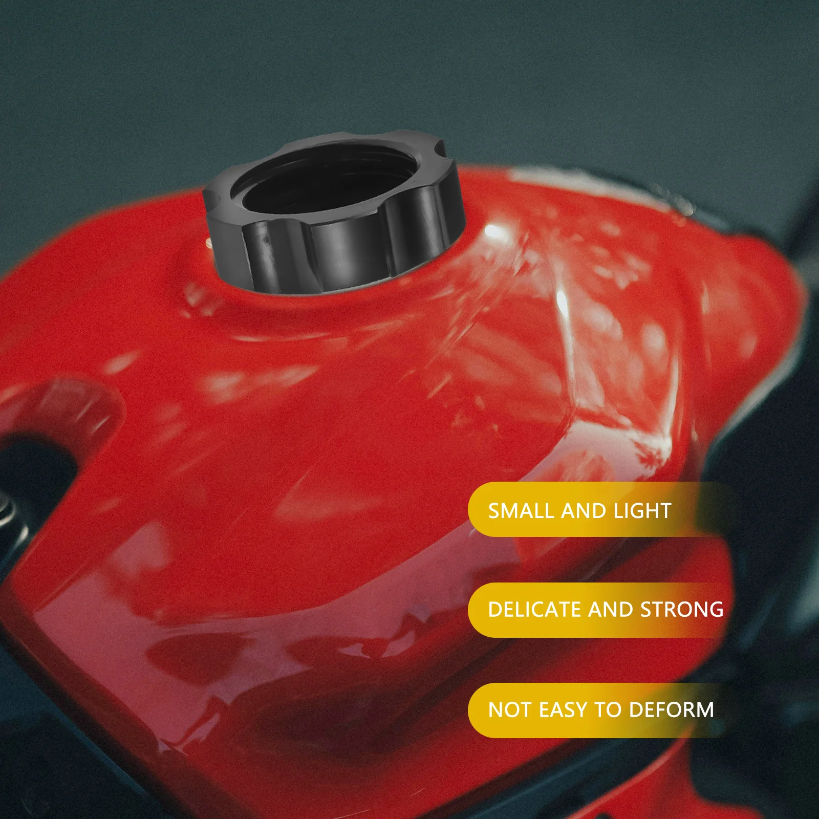 

Motorcycle Fuel Tank Cap Sturdy Metal Vent Cover Easy Installation Hexagonal Replacement Fuel Tank Cover Pit Bike Accessories