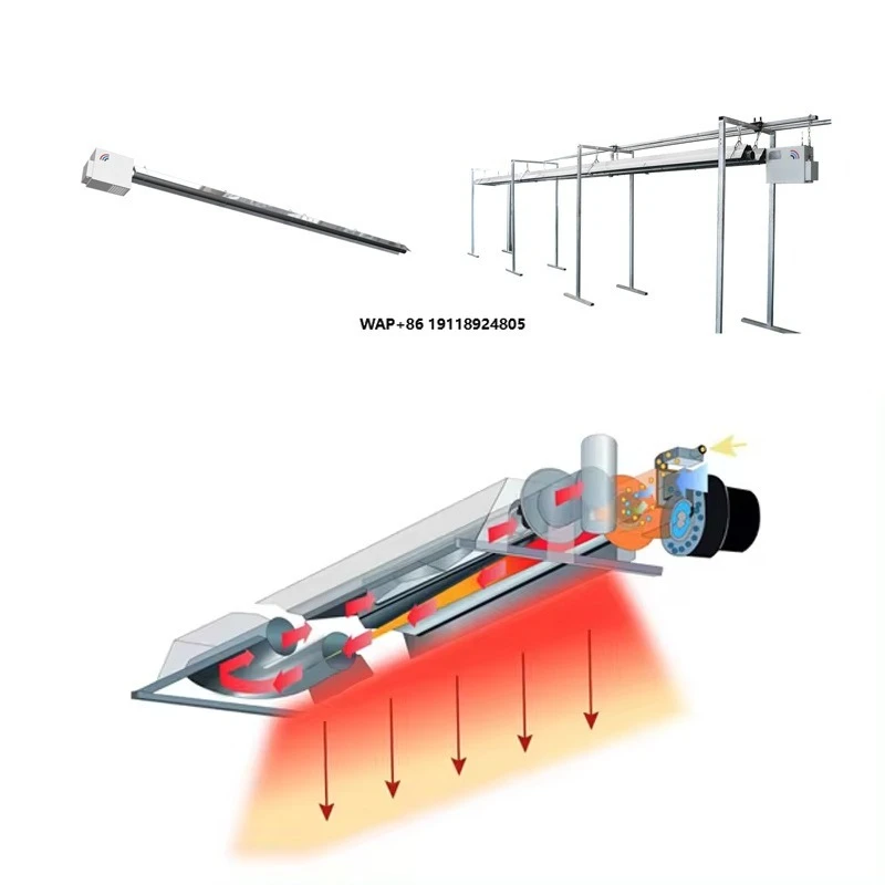 

Natural Gas Stainless Steel U Tube Radiation Air Heater for Farm Manufacturing Warehouse Heating 220V