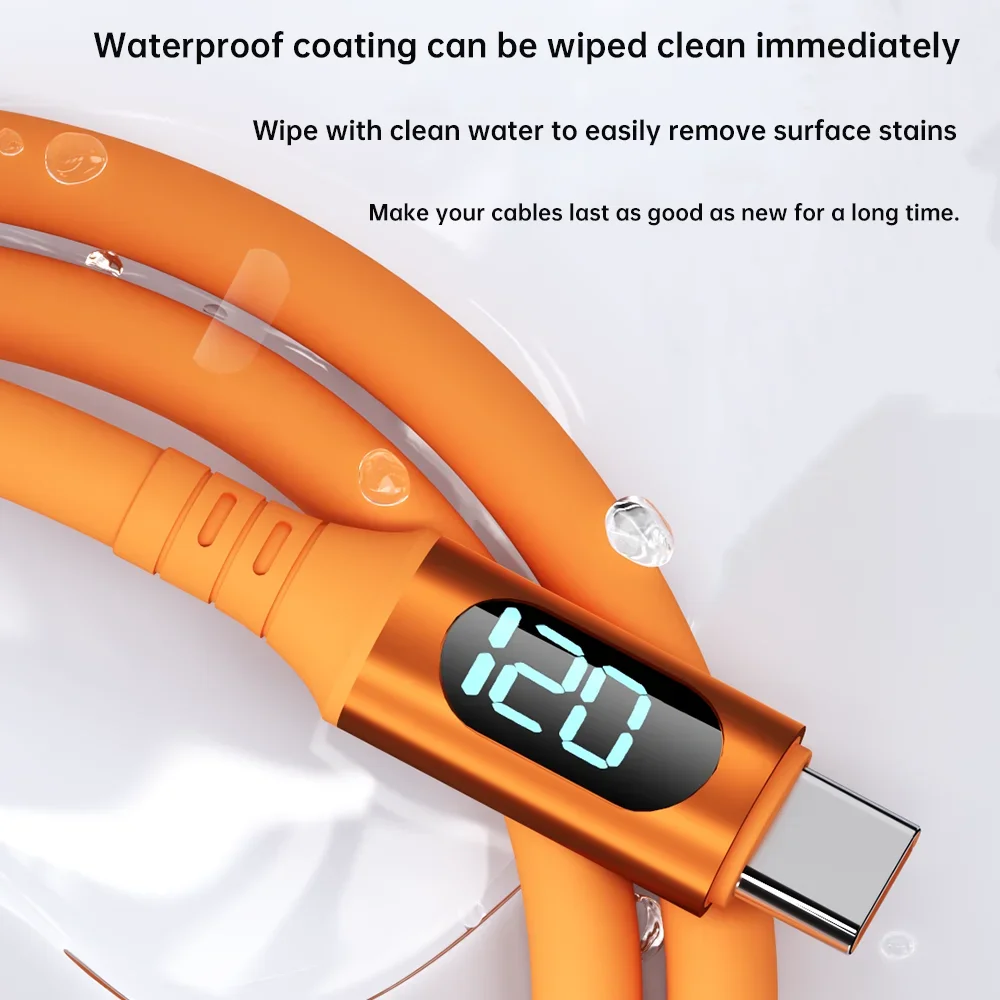 MAOYYE 6A 120W USB C To Type C Cable For Samsung S24 iPhone 15 16 Pro Max Macbook Xiaomi 15 POCO PD Fast Charging Charger cable image 3
