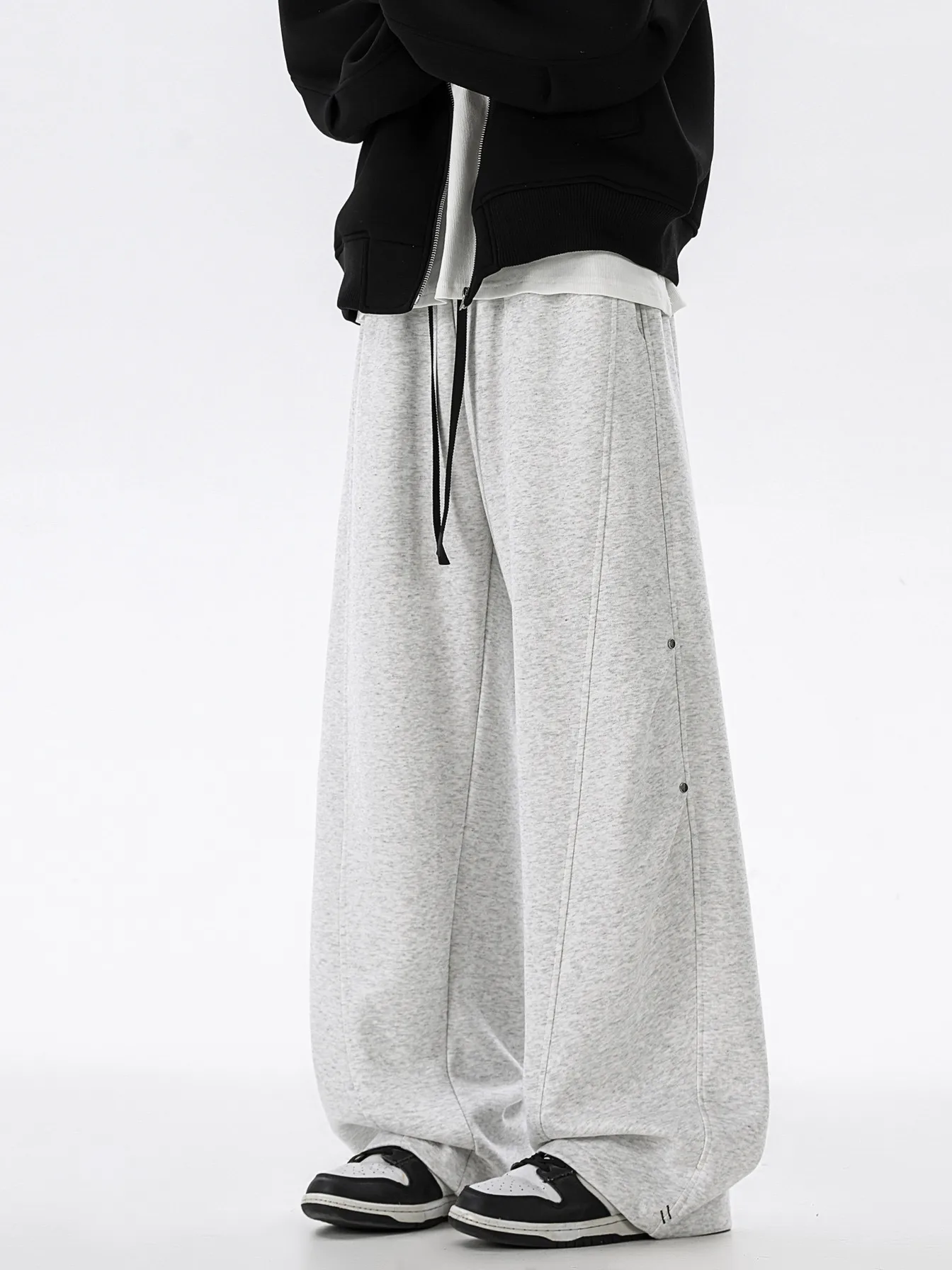 

American Sle Straight Leg Sports Casual Pants ex Spring Autumn Loose Fit Trendy Brand Cotton Breathable Leisure Trousers