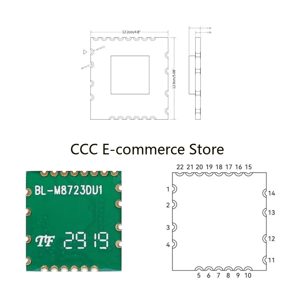 

RTL8723DU 6223E-UUD Wireless Module WIFI Bluetoothcompatible4.2 High Speed R58A