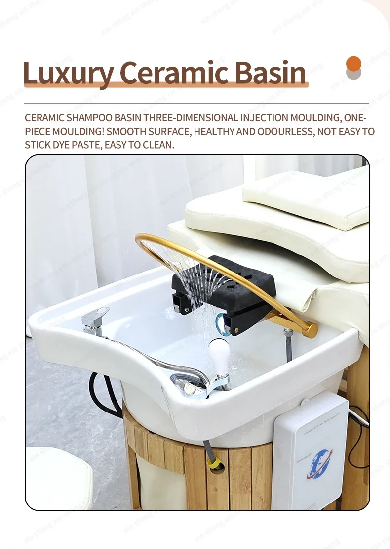 XinSheng Massagetisch Massagebett Shampoo Betten Kopf SPA Salonmöbel Haarwaschgeräte Schönheitspflege Bett Sofakissen – Detail 7